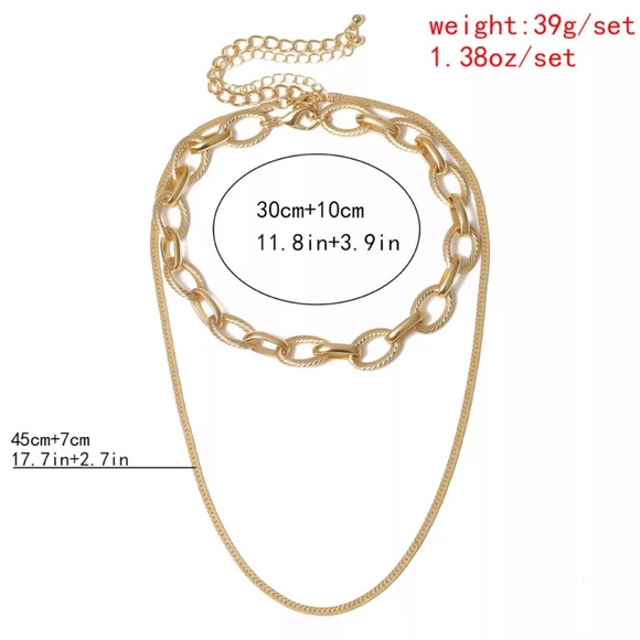 ¥ NEW 18K YELLOW GOLD CHOKER CHAIN NECKLACE - Picture 6 of 6